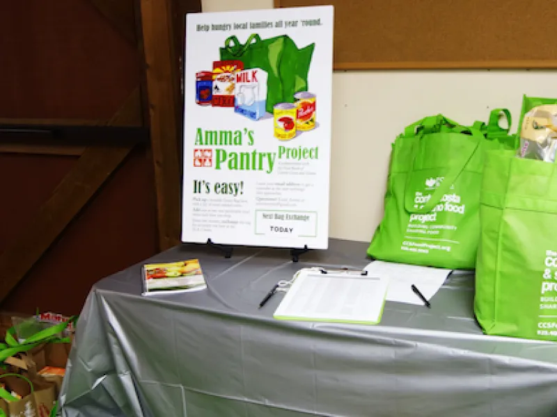 Amma's Pantry food drive at MA Center San Ramon