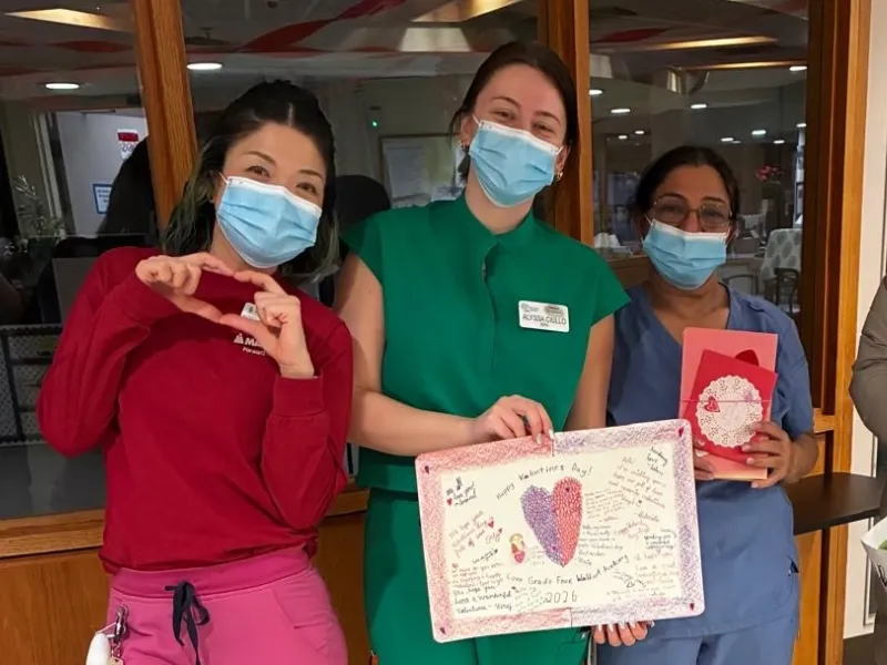 Music Therapy & Valentines Cards for Bennett Centre Seniors