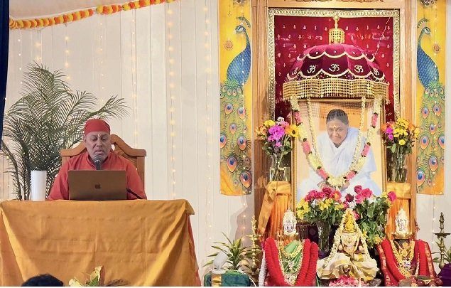 A satsang program at M.A. Center Atlanta