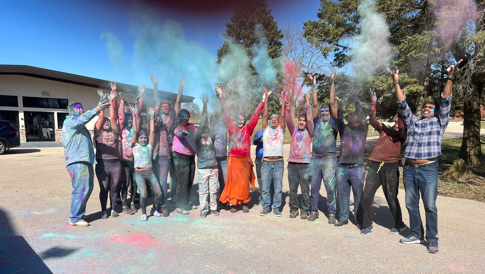 Holi celebrations at MA Center Chicago
