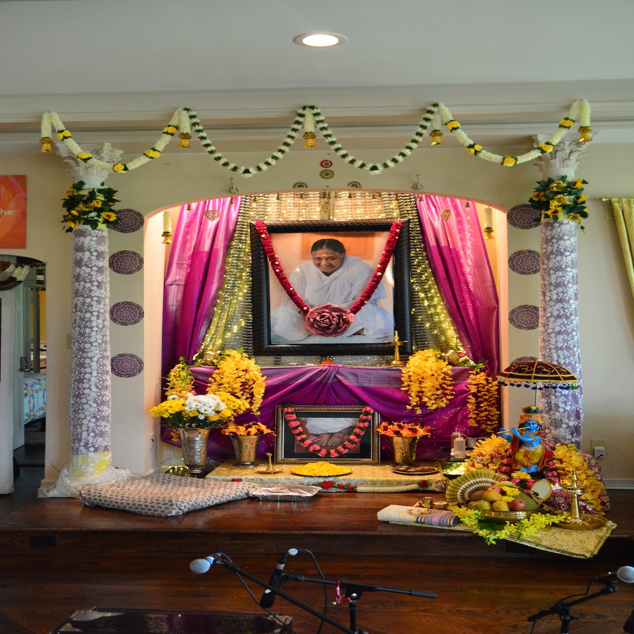 Vishukkani altar at M.A. Center Dallas
