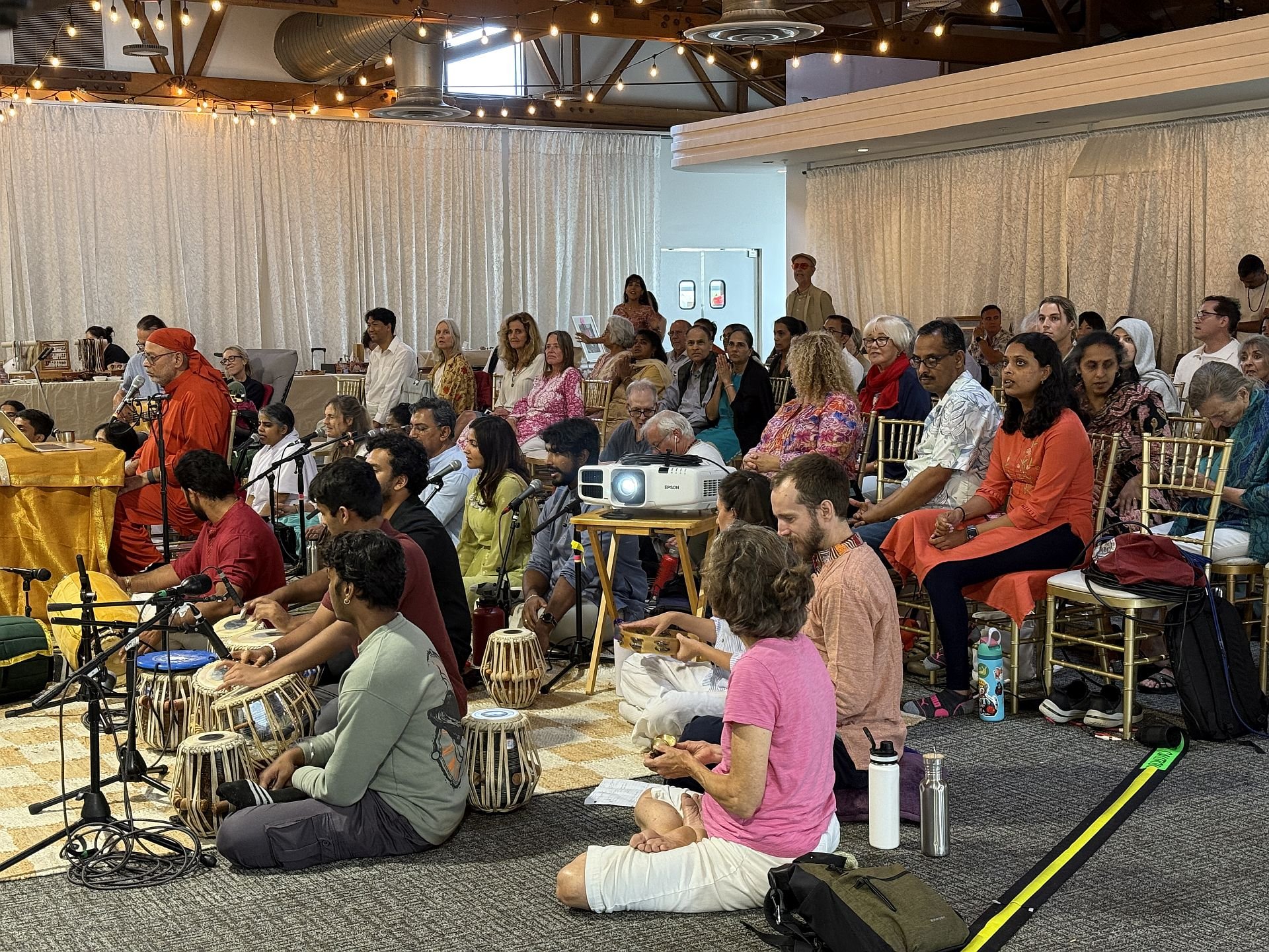 The LA music group performing devotional bhajans