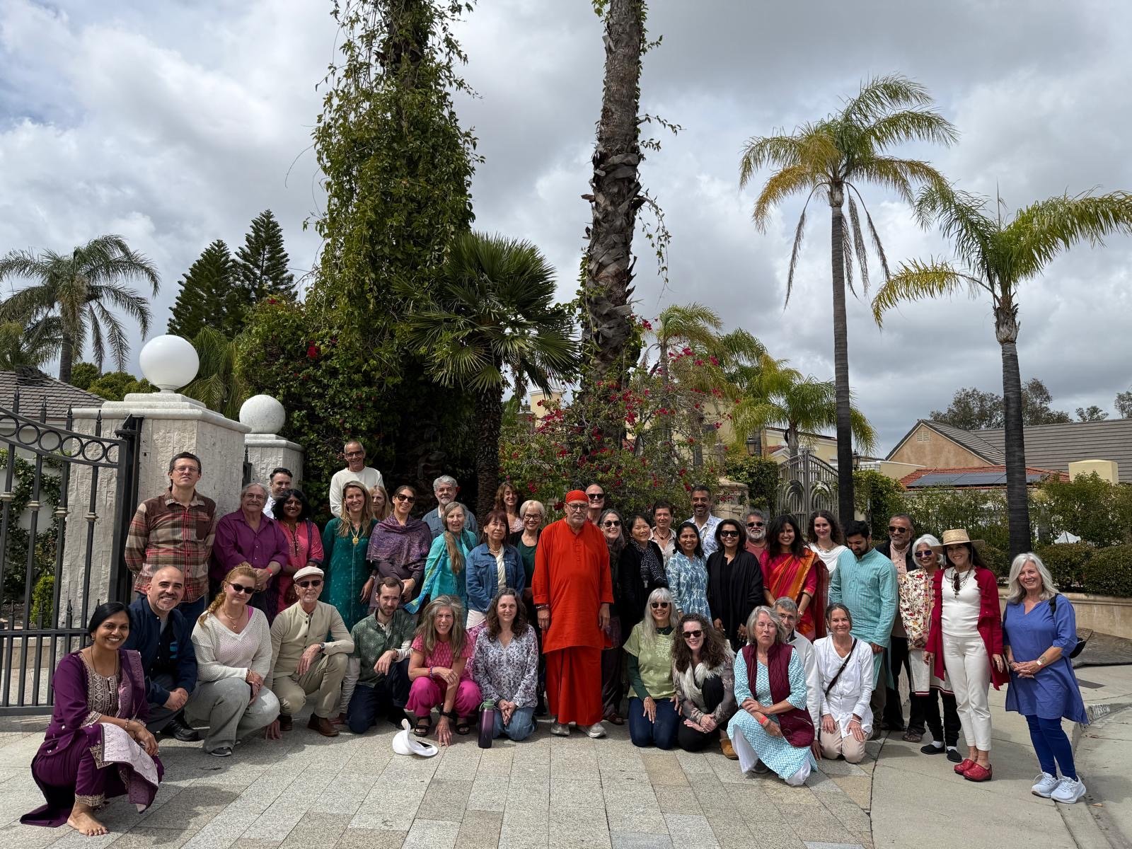 The MA Center LA community with Swami at a retreat