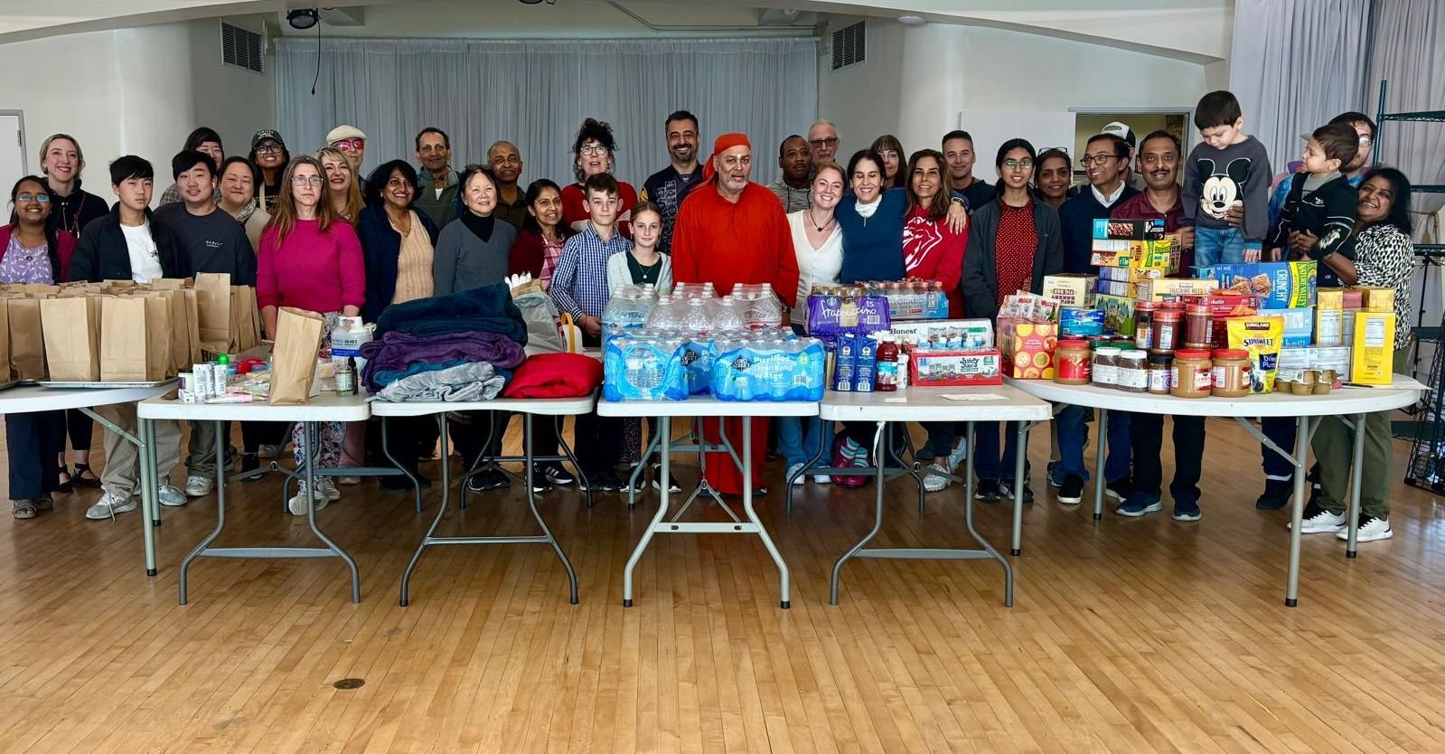 MA Center LA volunteers with supplies for LA fire relief