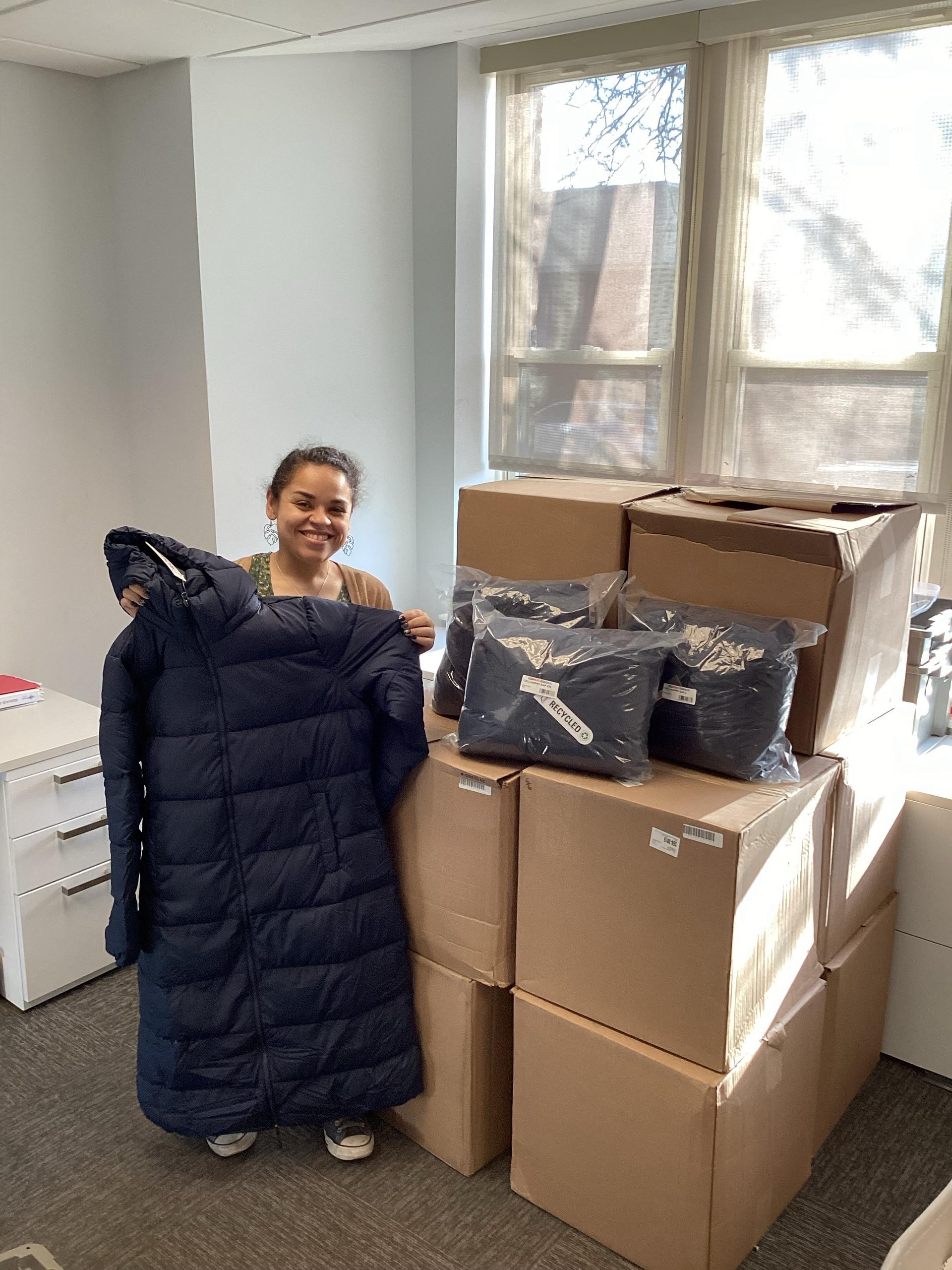 Winter jackets donated to Rosie's Place