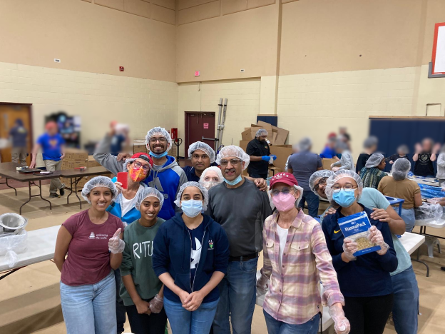 AYUDH New England at a meal-packing event