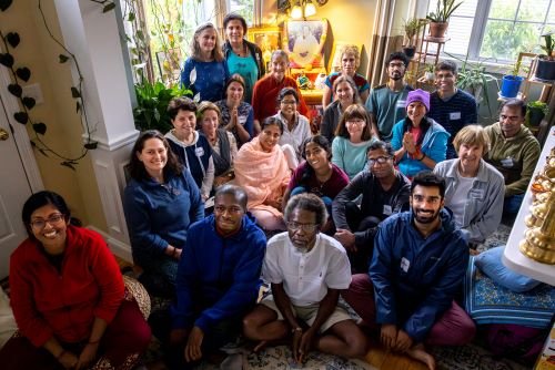 The community at the Nature & Yoga Day