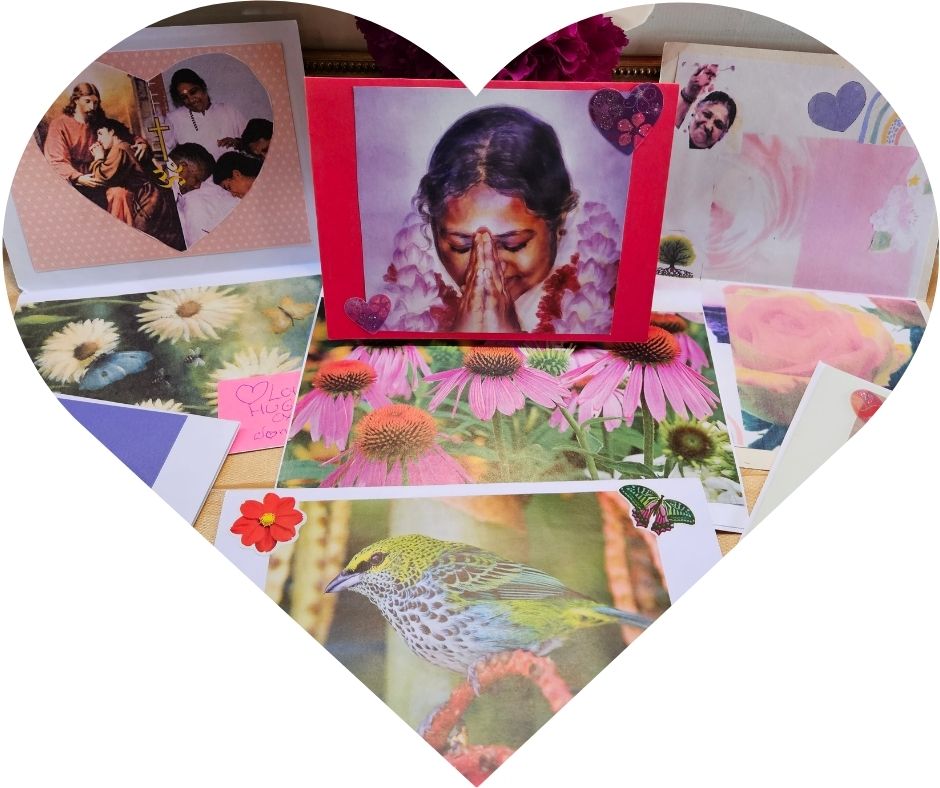 Handmade Circle of Love greeting cards