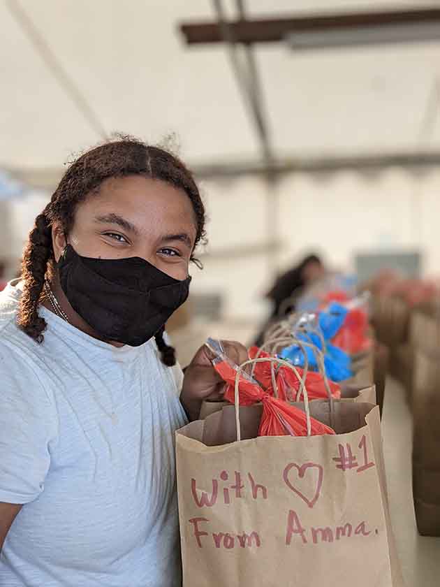 Bags of Hope distributed for Amma's 68th birthday