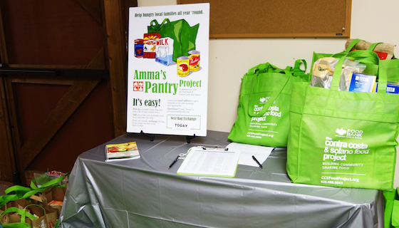 Amma's Pantry food drive at MA Center San Ramon