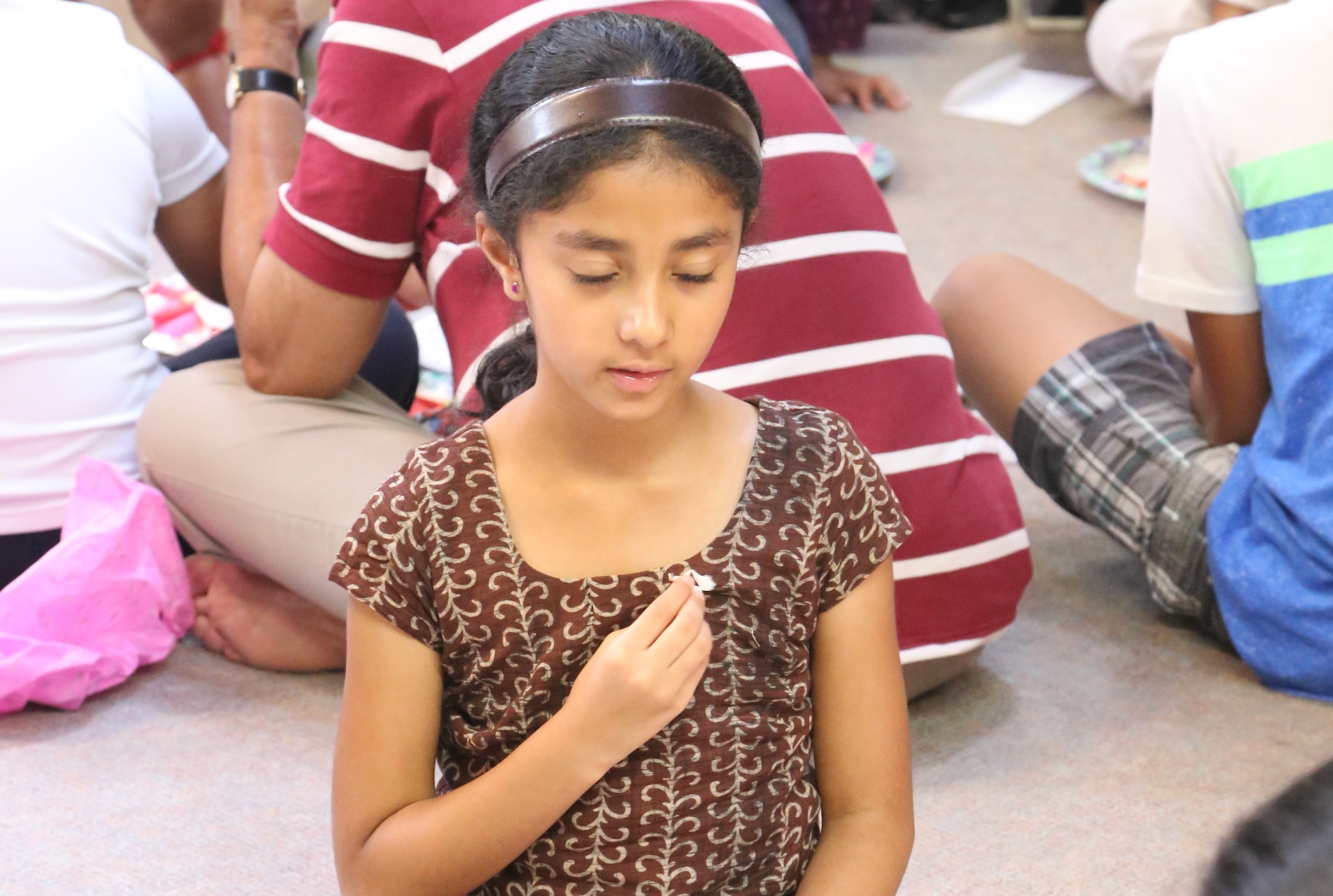 A child at the Amrita Bala Kendra program