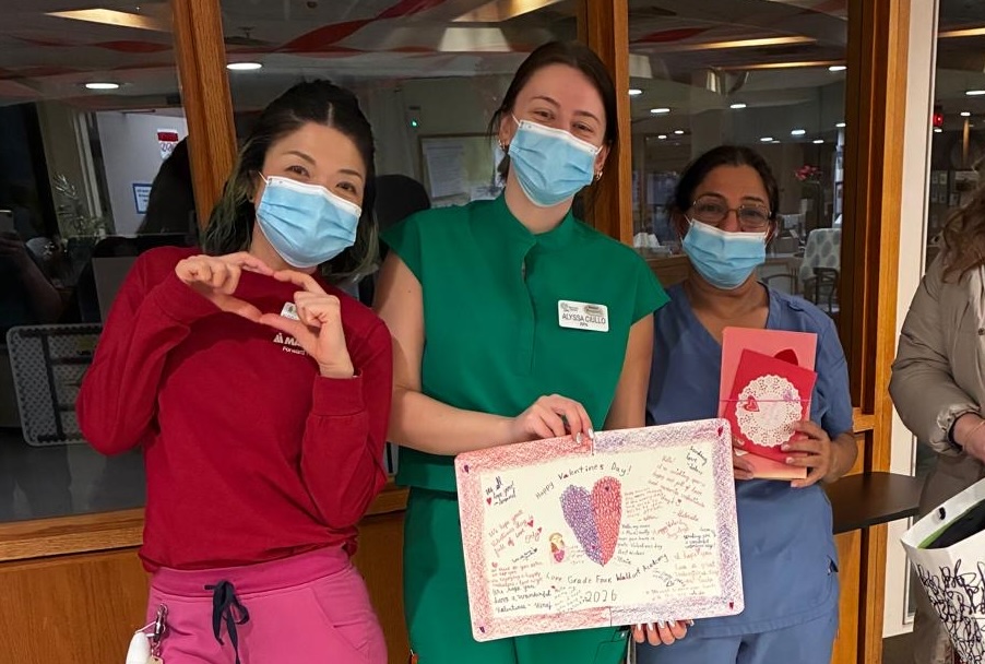 Music Therapy & Valentines Cards for Bennett Centre Seniors