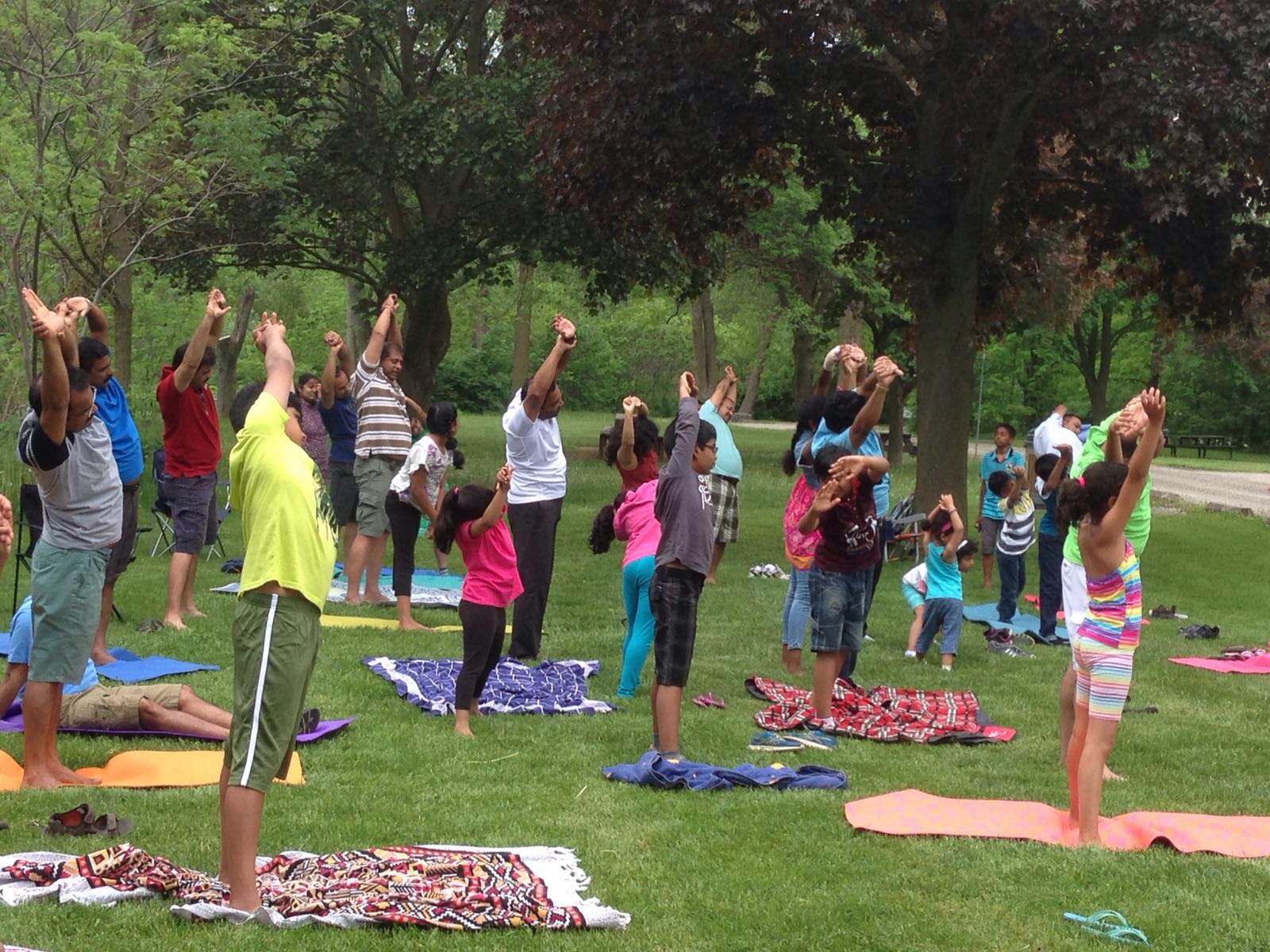 Family yoga day