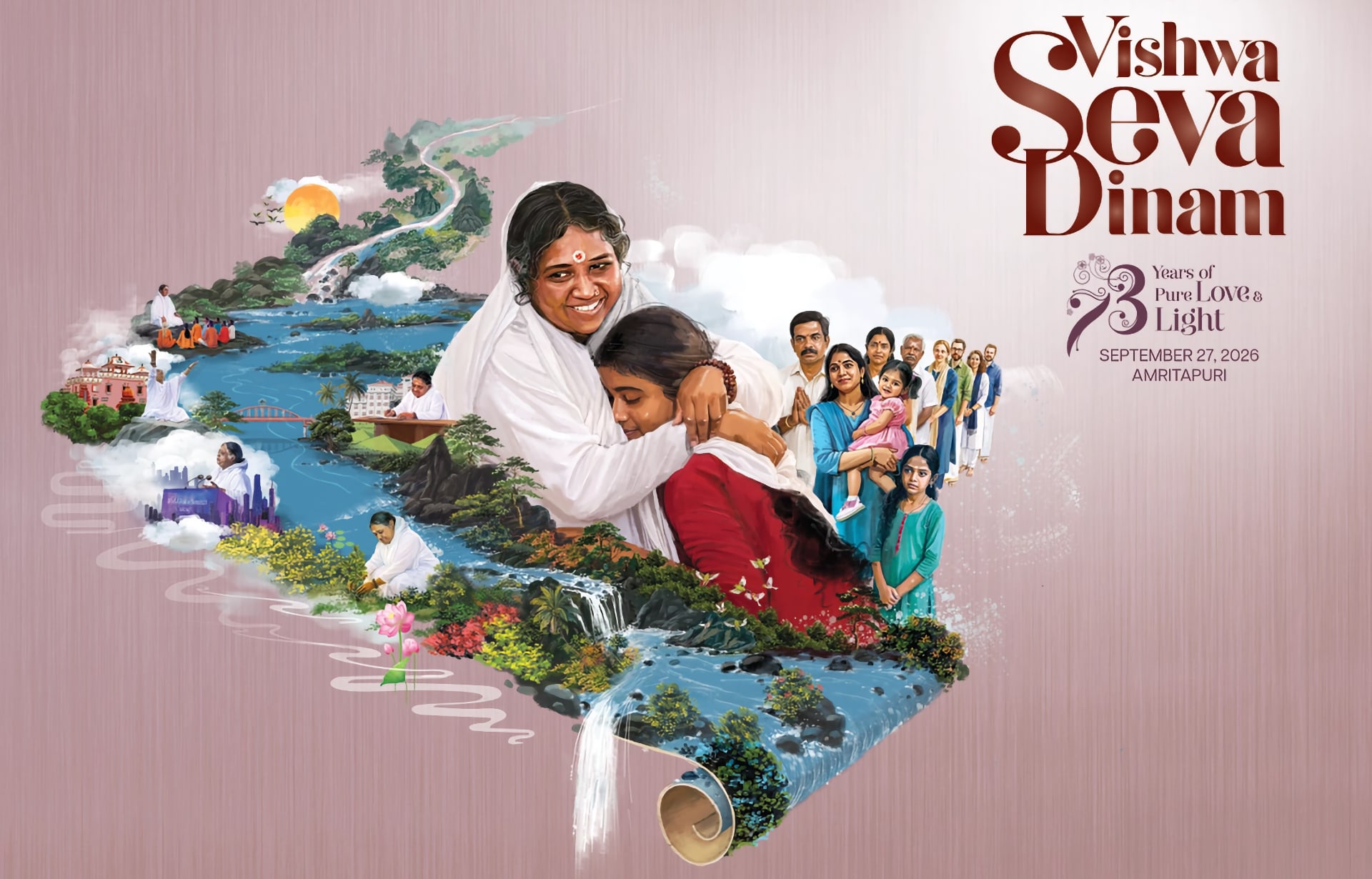 Viswa Seva Dhinam - Ammas's 73 birthday