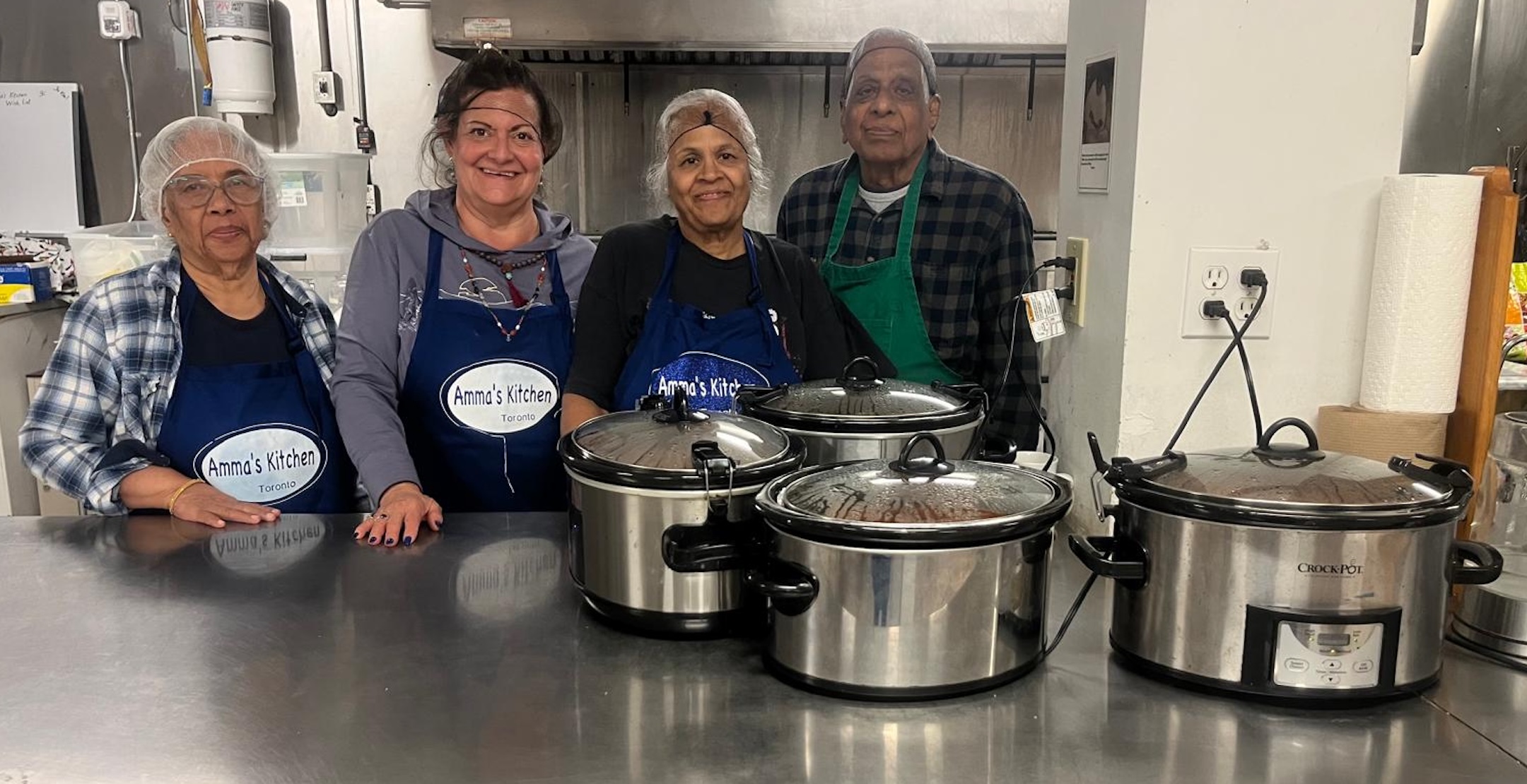 Cooks with chilli in crock pots