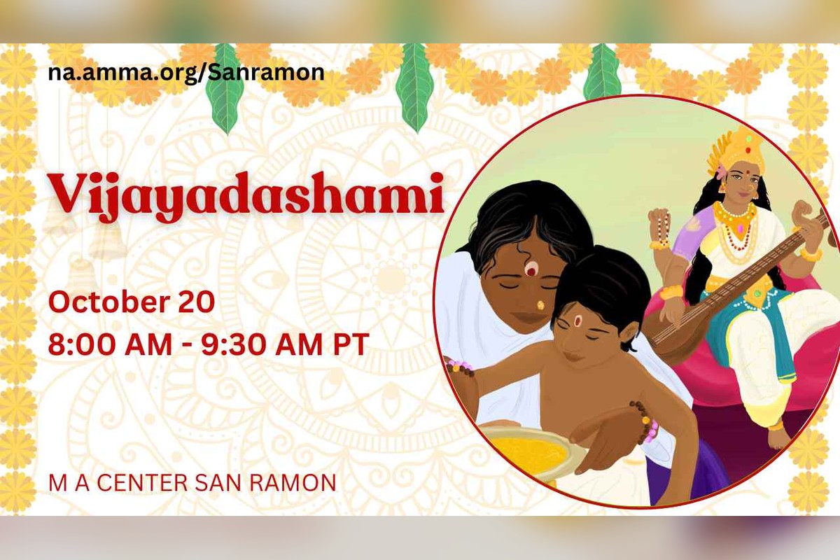 Vijayadashami flyer — October 20, 8:00–9:30 AM PT