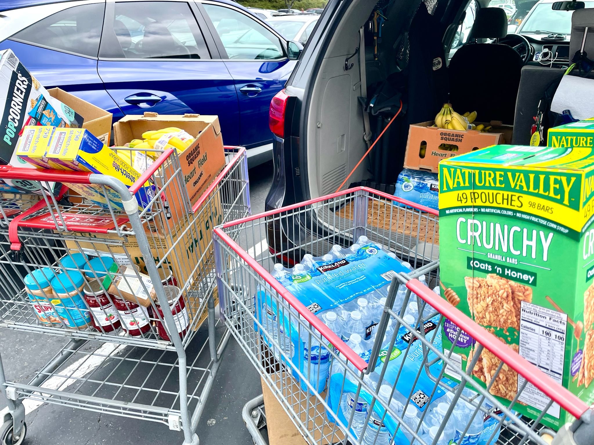 Groceries bought for Mother's Kitchen and the food drive