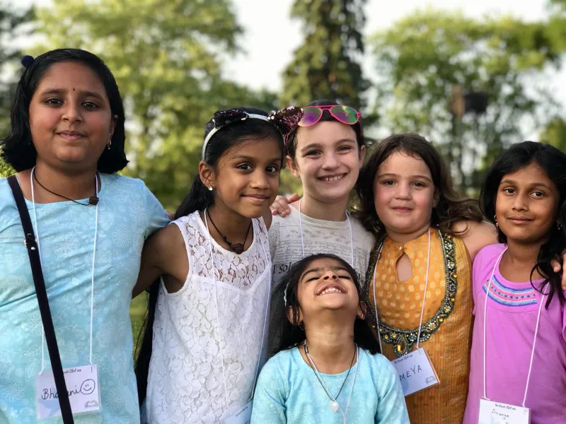 Children and youth at a retreat at MA Center Chicago