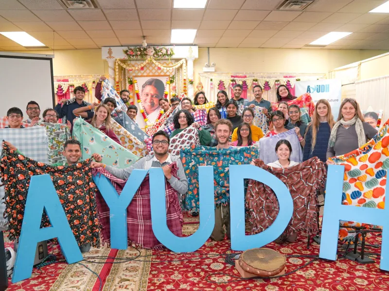AYUDH youth at their winter retreat