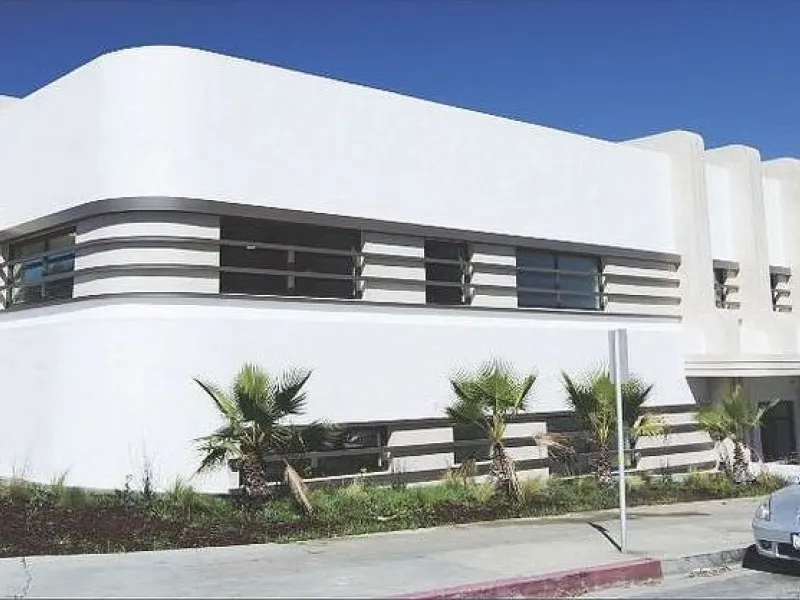 The restored art-deco MA Center LA building in Redondo Beach