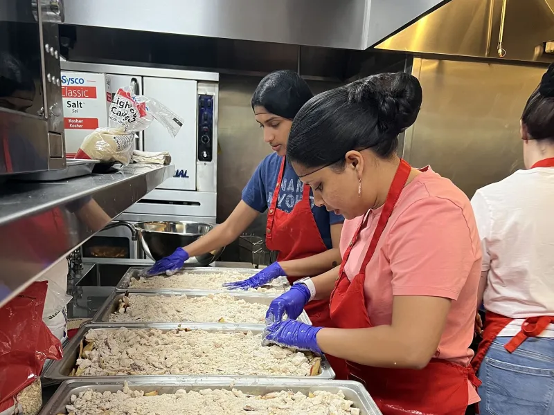 AYUDH and Mother's Kitchen serving meals at the Downtown Women's Center
