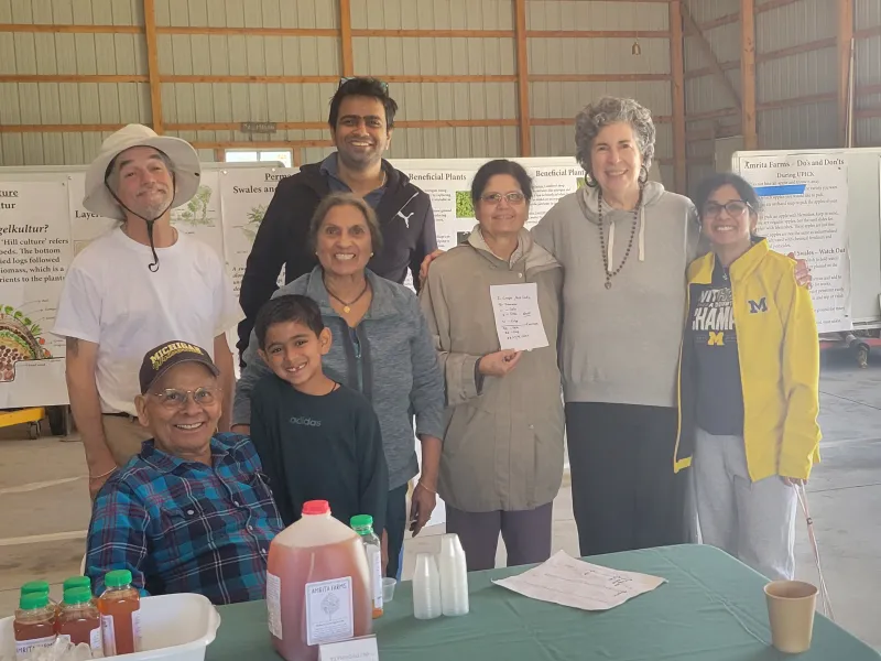 Apple cider event at Amrita Farms