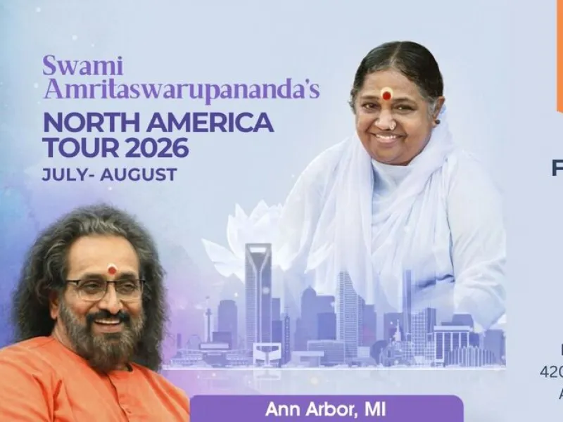 Swami Amritaswarupananda 2026 North America tour