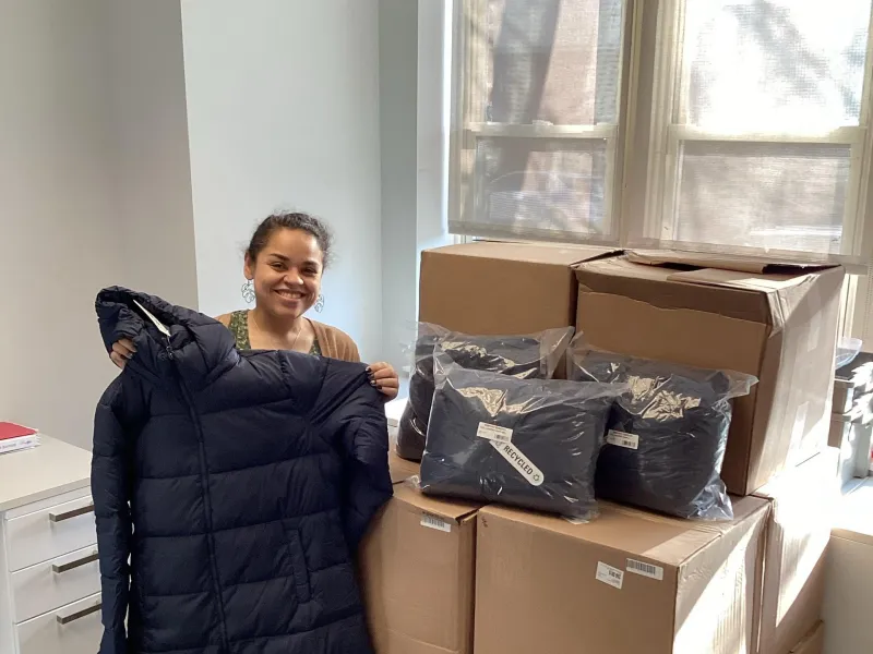 Winter jackets donated to Rosie's Place