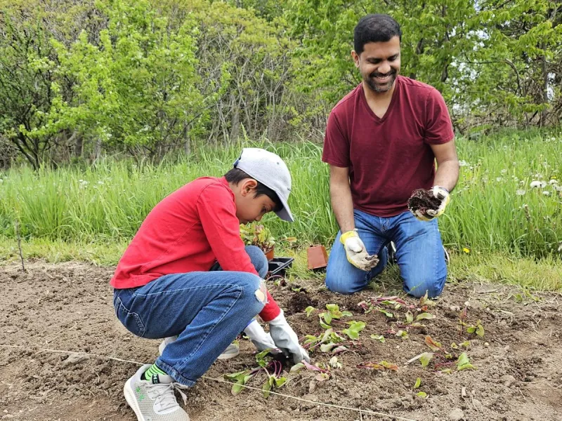 AYUDH TO/Amrita Bala Kendra Mothers Serve at Amma Canada Farms