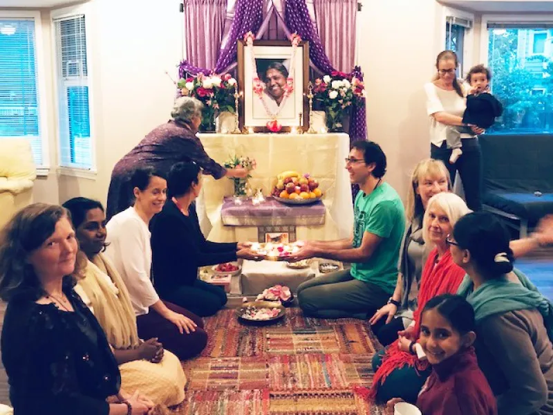 Vancouver satsang members gathered for Amma's 65th birthday