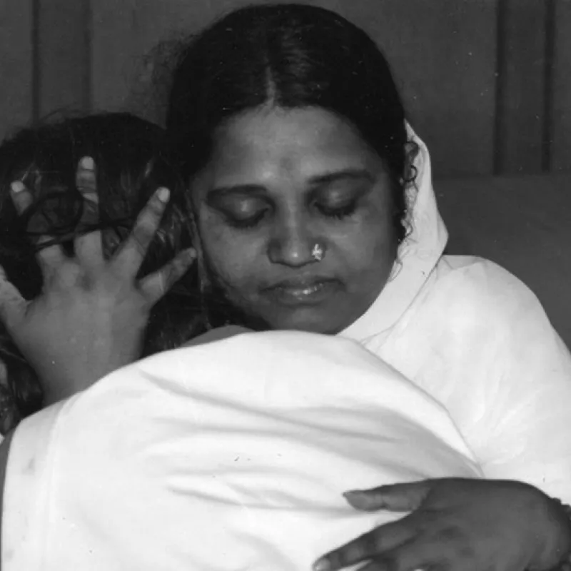 Amma's life begins with a hug