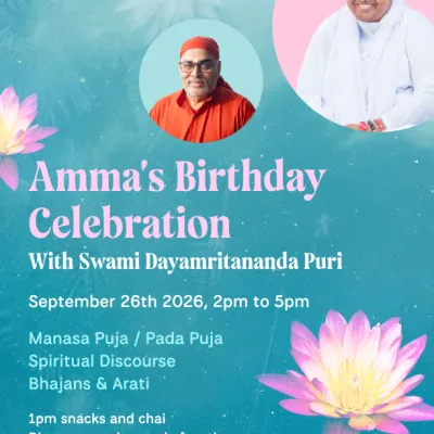Amma's Birthday Celebration with Swami Dayamritananda Puri