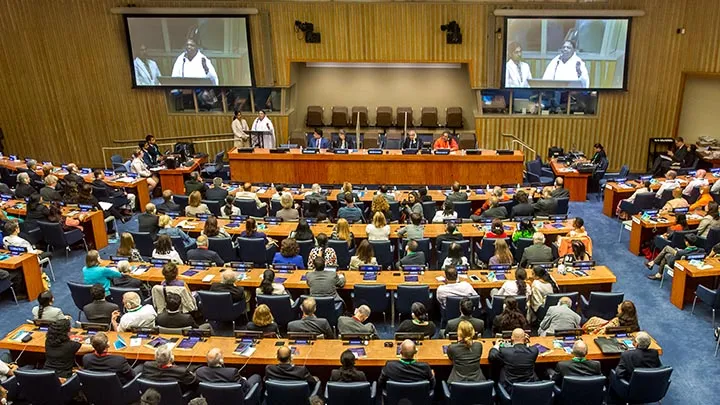 United Nations, New York — Amma