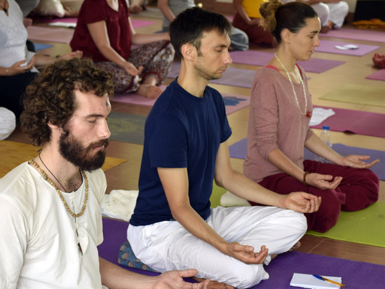 Guided IAM-35 Meditation Session People meditating