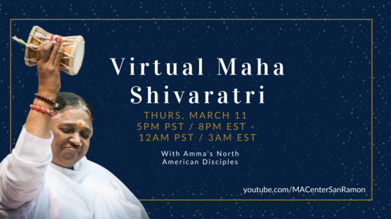 Maha Shivaratri with Amma's North American Disciples - March 11