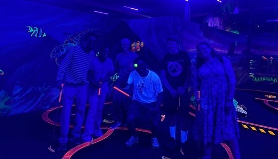 AYUDH Toronto members playing laser tag
