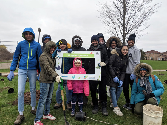 AYUDH tree planting group photo