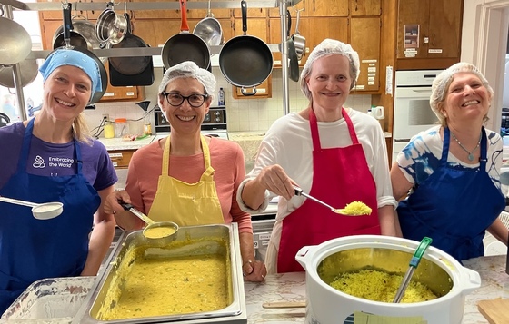 Inspired by Amma, we serve with Joy!