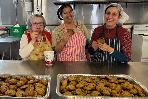 Amma Canada volunteers with freshly baked cookies