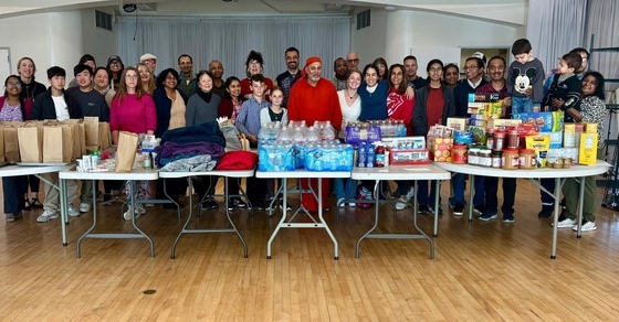 MA Center LA in Redondo Beach CA, held a Food and Essentials Drive for two days on Jan 11 & 12th