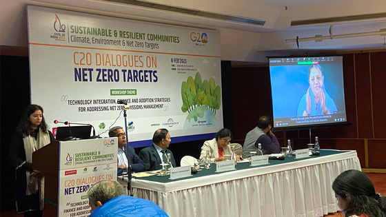 Amma cautioned that we have walked too far, too fast in polluting Mother Earth, causing too much destruction.
