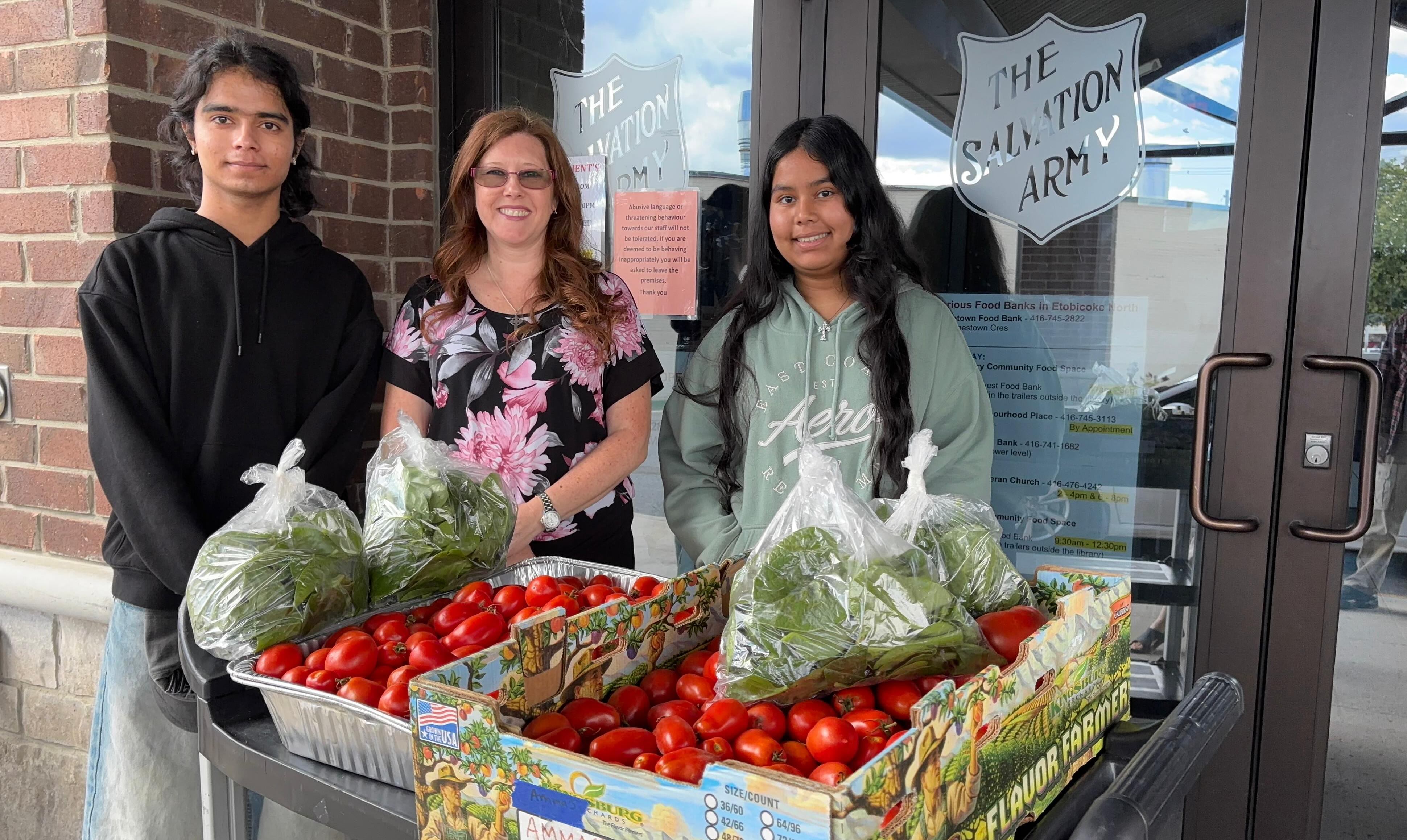 Amma Canada produce donation to Salvation Army
