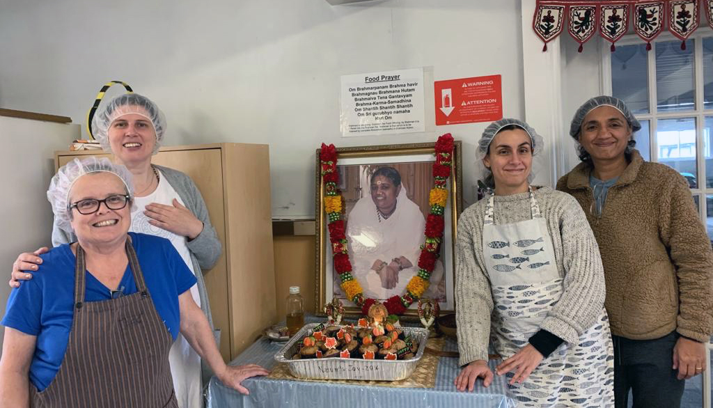 Volunteers with muffins baked for St Felix clients for Halloween 2023