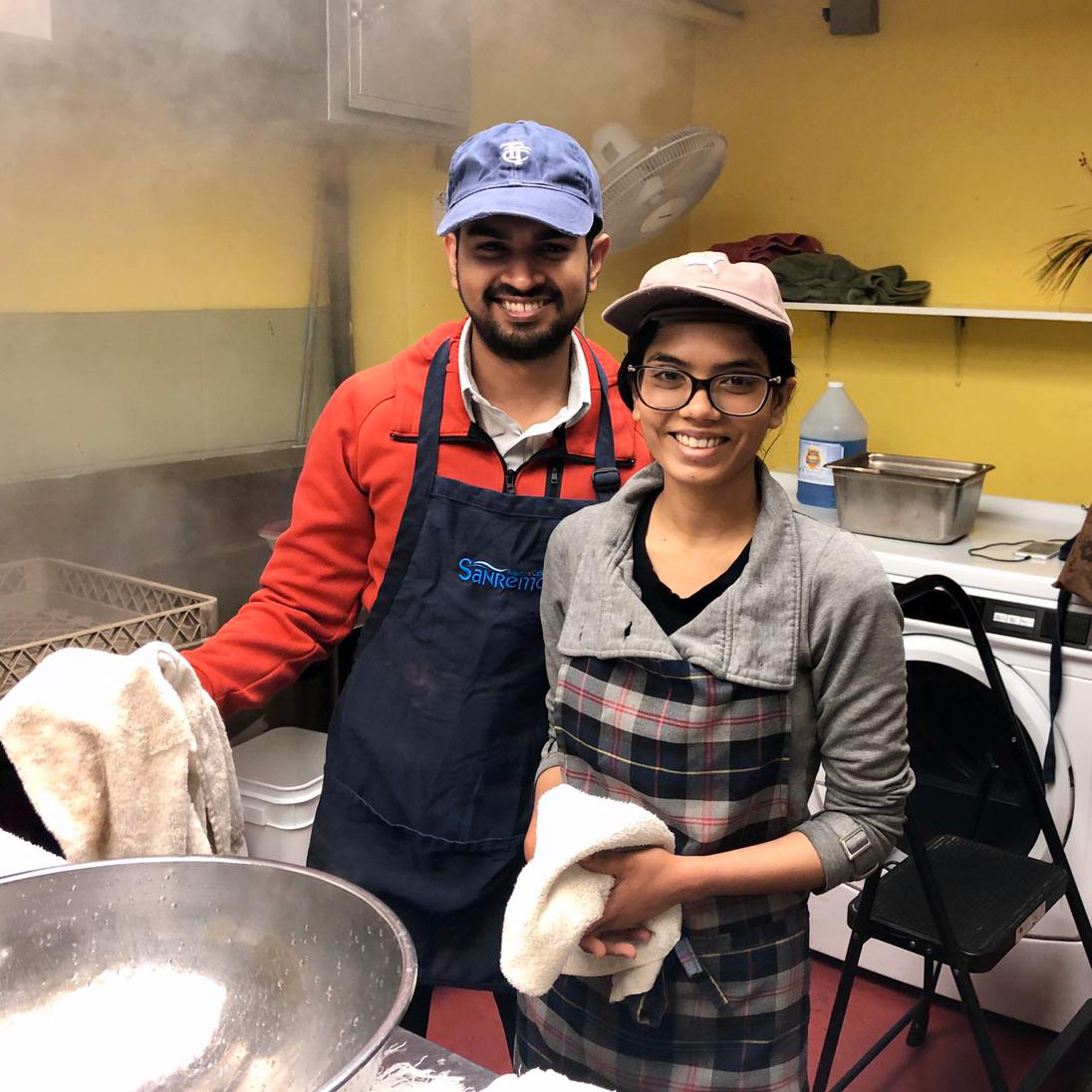 AYUDH dish washing at St Felix Centre