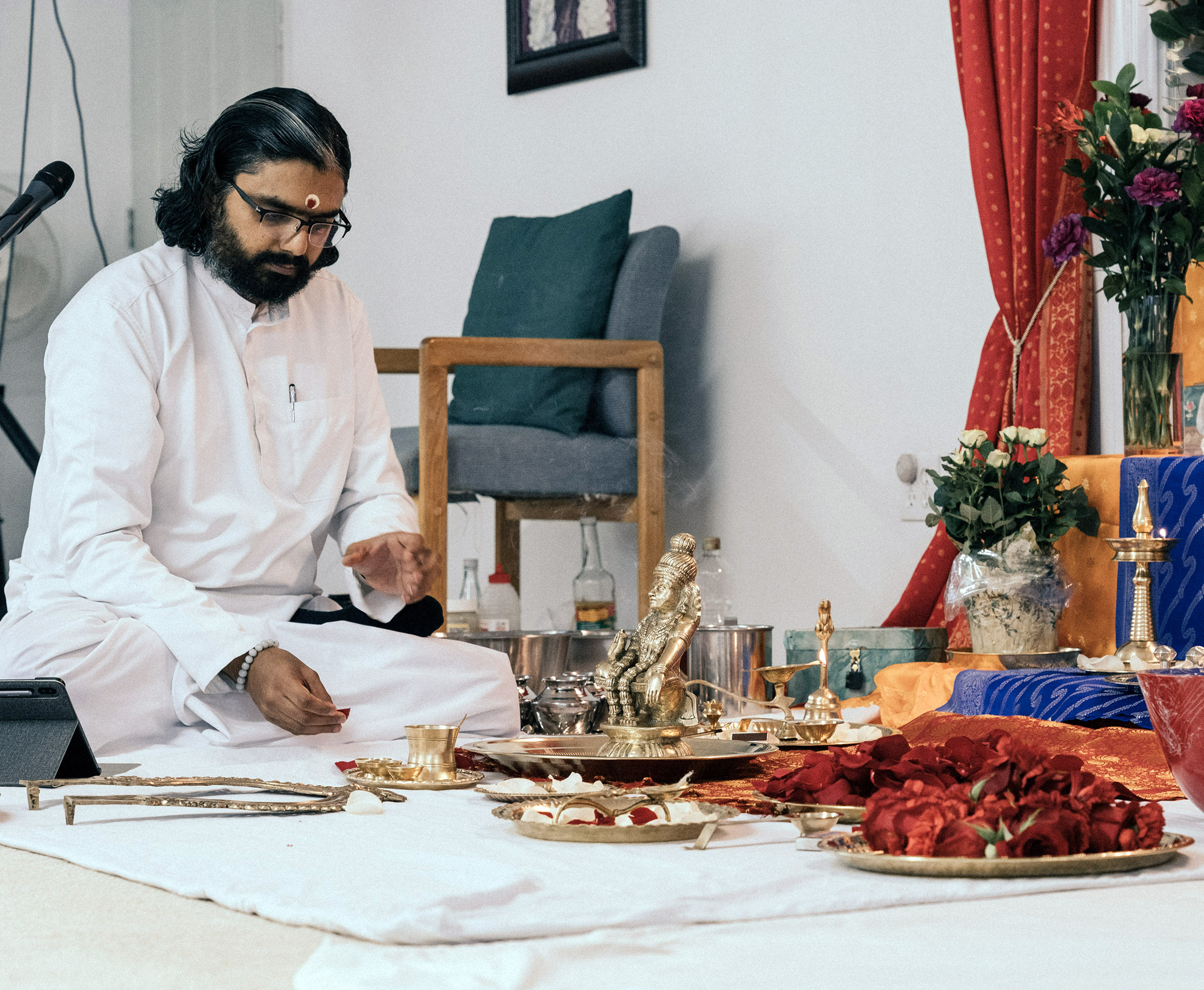 Ramanand performing Ayyappa Puja