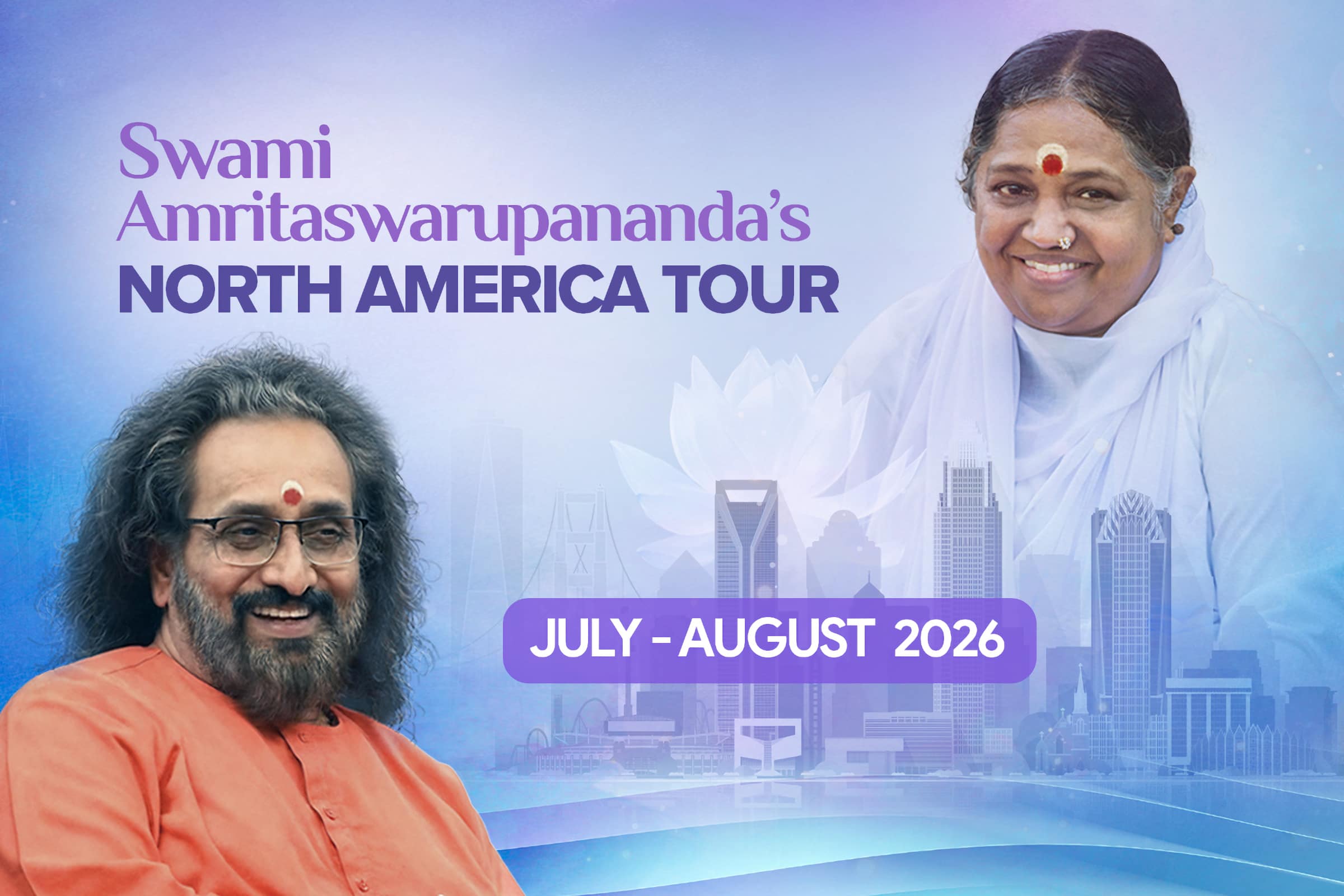 Swami Amritaswarupananda Puri — 2026 North America Tour